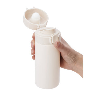 ワンプッシュ真空ステンレスボトル３２０ｍｌ１本（ホワイト）