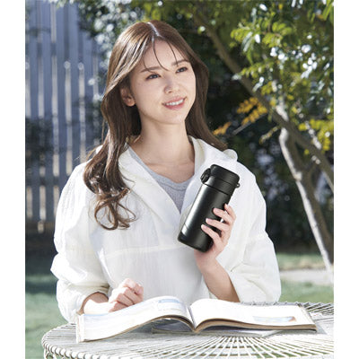 ワンプッシュ真空ステンレスボトル３２０ｍｌ１本（ブラック）