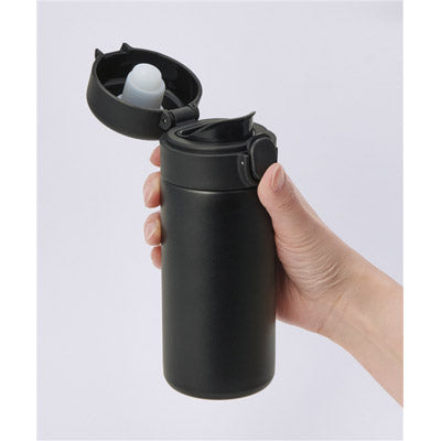 ワンプッシュ真空ステンレスボトル３２０ｍｌ１本（ブラック）