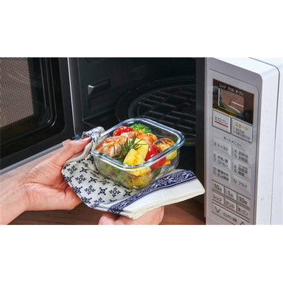 蓋付き耐熱ガラス保存容器２個組