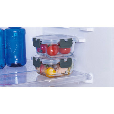 蓋付き耐熱ガラス保存容器２個組