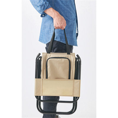 アウトドア保冷温バッグ付きチェア