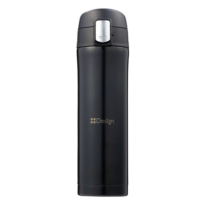 ワンプッシュ真空ステンレスボトル４５０ｍｌ（ブラック）