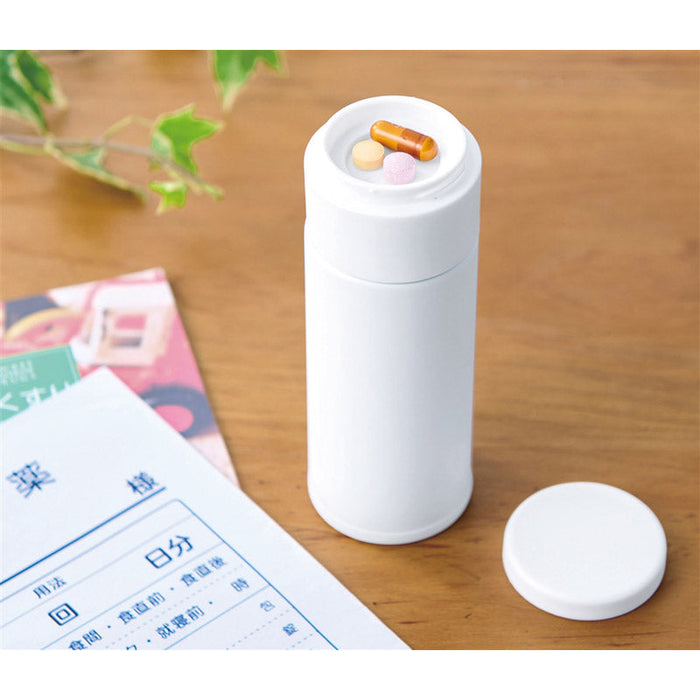 サプリメントケース付きスリムボトル１２０ｍｌ