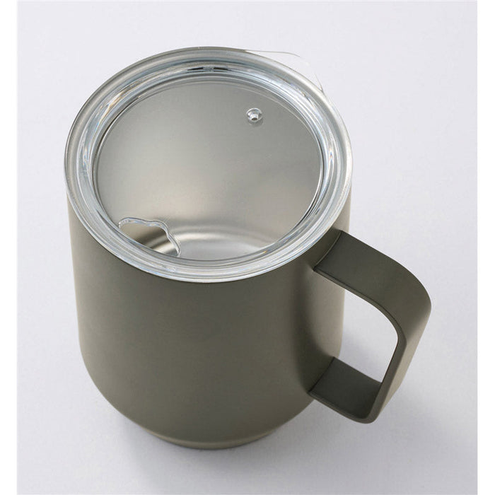 蓋付き真空ステンレスマグカップ４００ｍｌ（グレー）