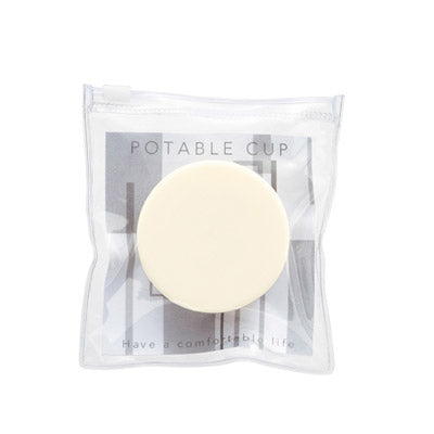 折りたたみ携帯コップ１個（オフホワイト）