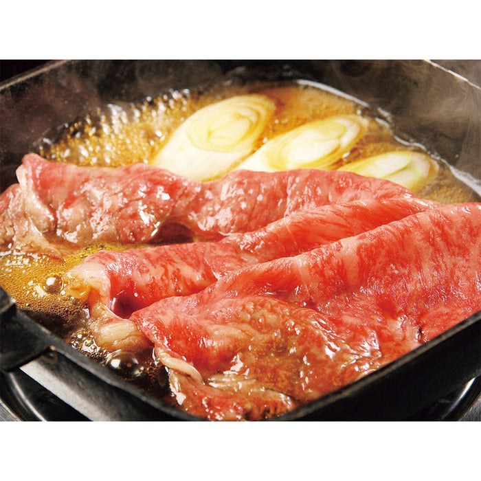 銀座吉澤　黒毛和牛雌牛　霜降りと赤身の食べ比べすき焼きセット