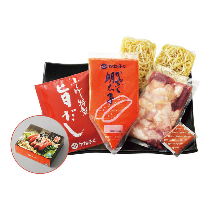かねふく「築地ふく竹」明太もつ鍋＆明太高菜セット