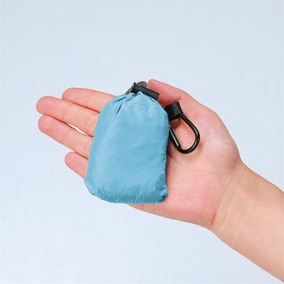 アヴァンセ・ポータブルエコバッグ(カラビナ付き）（ブルー）