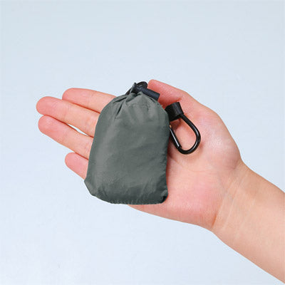 アヴァンセ・ポータブルエコバッグ(カラビナ付き）（グレー）