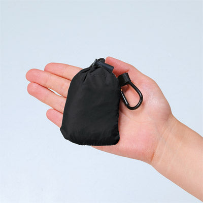 アヴァンセ・ポータブルエコバッグ(カラビナ付き）（ブラック）