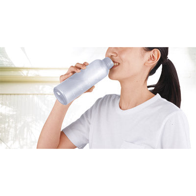 メモリ付きフロスティボトル550ml（ストラップ付き）（ホワイト）