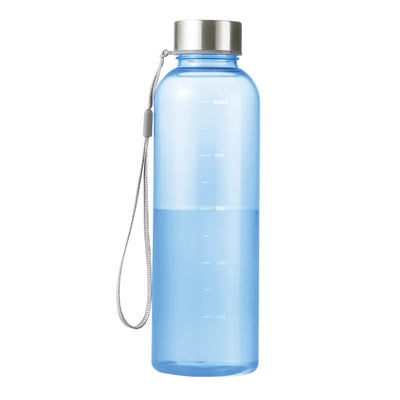 メモリ付きフロスティボトル550ml（ストラップ付き）（ブルー）