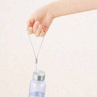 メモリ付きフロスティボトル350ml（ストラップ付き）（ホワイト）