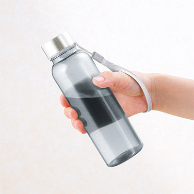 メモリ付きフロスティボトル350ml（ストラップ付き）（グレー）