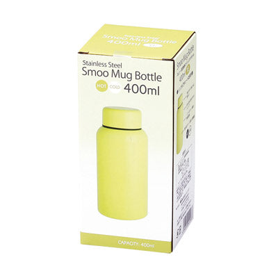 Smoo・真空二重構造ステンレスボトル400ml（イエロー）