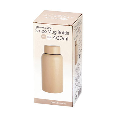 Smoo・真空二重構造ステンレスボトル400ml（ブラウン）