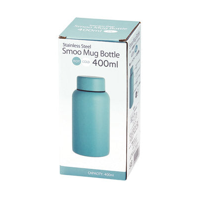Smoo・真空二重構造ステンレスボトル400ml（ブルー）