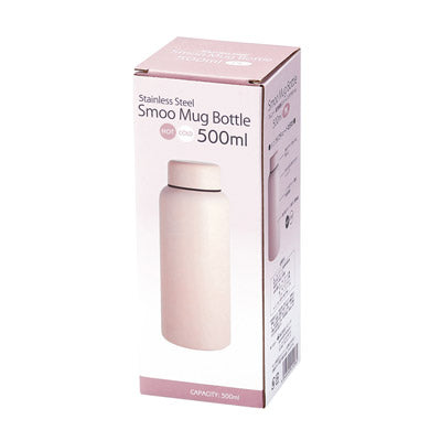 Smoo・真空二重構造ステンレスボトル500ml（ピンク）