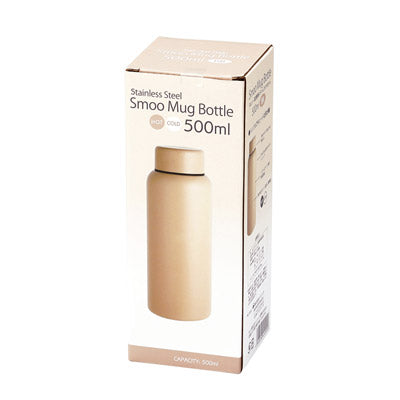 Smoo・真空二重構造ステンレスボトル500ml（ブラウン）
