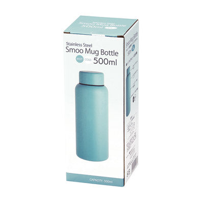 Smoo・真空二重構造ステンレスボトル500ml（ブルー）