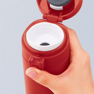 セルトナ・ワンタッチ式真空ステンレスボトル（レッド）