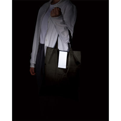 ポータブルリフレクターエコバッグ（フック付き）（グレー）