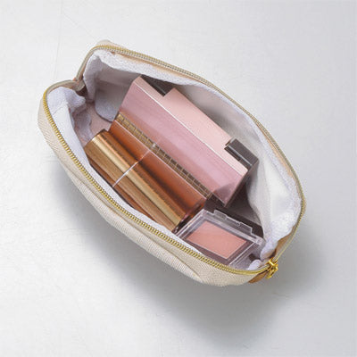 バイカラーズ・ティッシュポケット付きポーチ（モカベージュ）