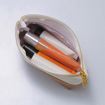 バイカラーズ・ポーチ（モカベージュ）