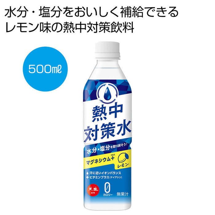 天塩使用　熱中対策水　レモン500ml