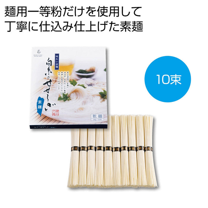 味わい涼麺　白糸のせせらぎそうめん10束