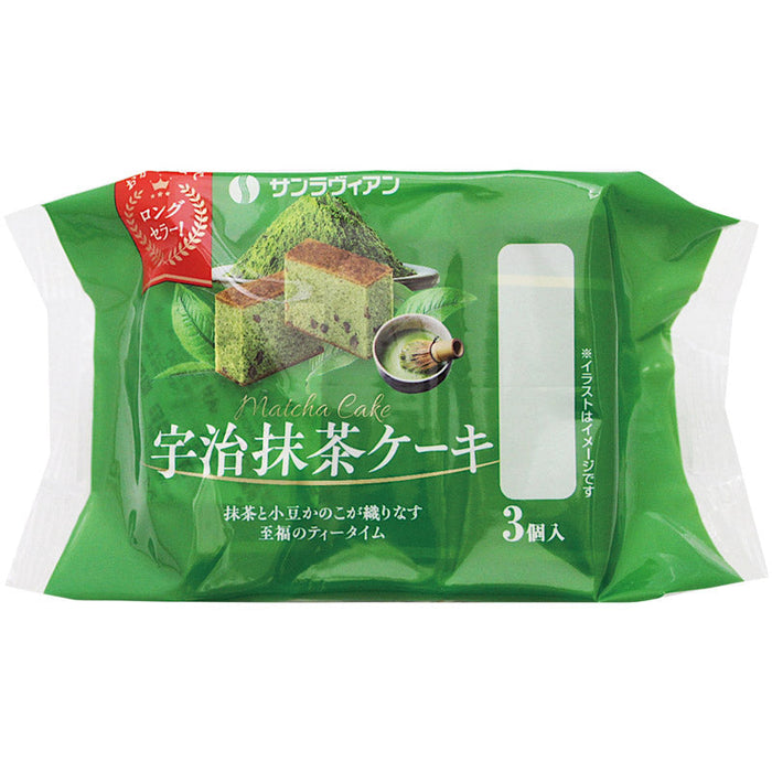 宇治抹茶ケーキ3個入