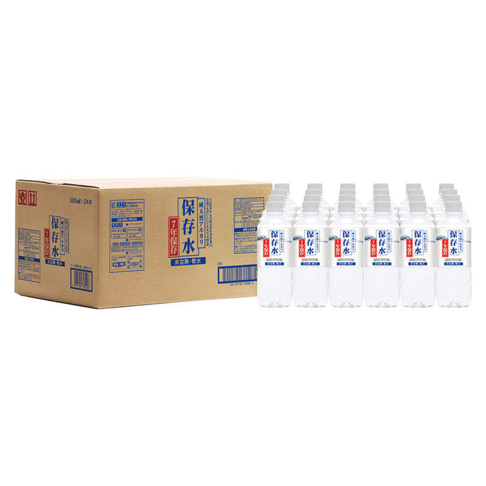 純天然アルカリ７年保存水　５００ｍｌ