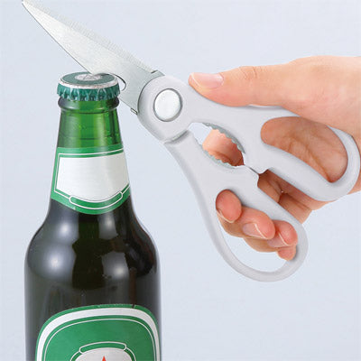 マグネットケース付き4WAYキッチンハサミ