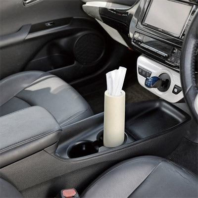 バンブーファイバー配合ティッシュインボトル（アイボリー）