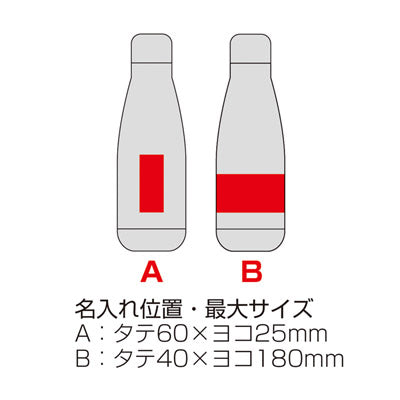 スリムネック真空ステンレスボトル（ブラック）