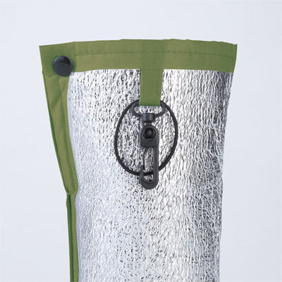 リフェロ・再生PETコンパクトボトルホルダー（カラビナ付き）（カーキ）