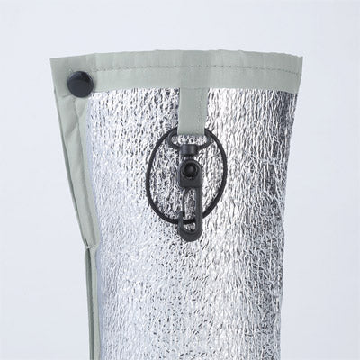 リフェロ・再生PETコンパクトボトルホルダー（カラビナ付き）（グレー）