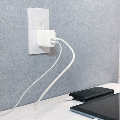 急速充電PD対応2ポートAC充電器