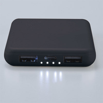 薄型軽量 急速充電モバイルバッテリー5000（ブラック）