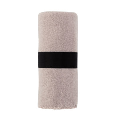 ベルト付きフリースブランケット（ライトグレー）