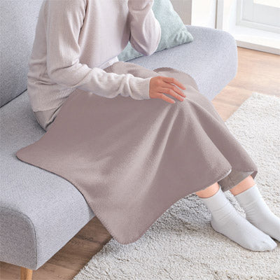 ベルト付きフリースブランケット（ライトグレー）