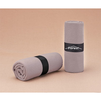 ベルト付きフリースブランケット（ライトグレー）