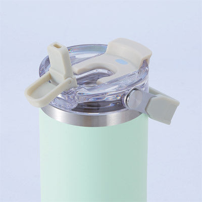 アンサンブル ハンドル付き真空二重2WAYタンブラー（ストロー付き）（グリーン）