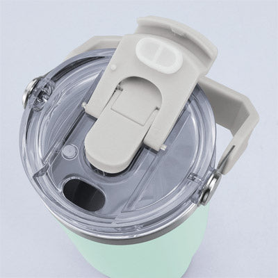 アンサンブル ハンドル付き真空二重2WAYタンブラー（ストロー付き）（グリーン）