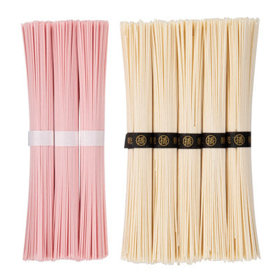 至福の逸品　彩り紅福そうめん８束（木箱入り）