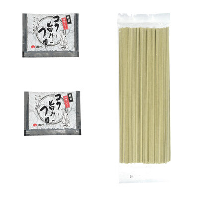 至福の逸品　宇治抹茶使用　茶葉の香り　抹茶そばつゆ付２食