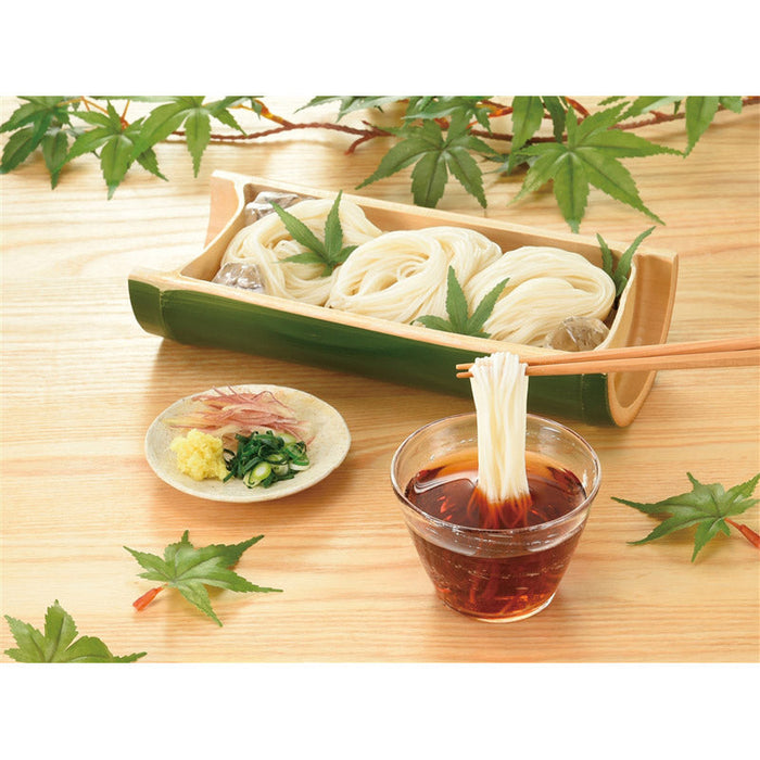 感謝　味わい涼麺　縁の白糸５束つゆ付
