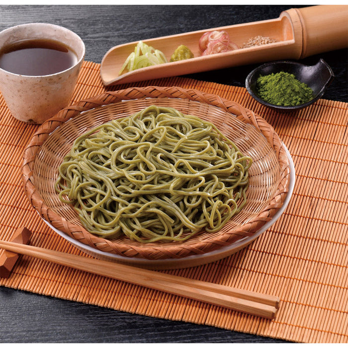 至福の逸品　宇治抹茶使用　茶葉の香り　抹茶そばつゆ付２食