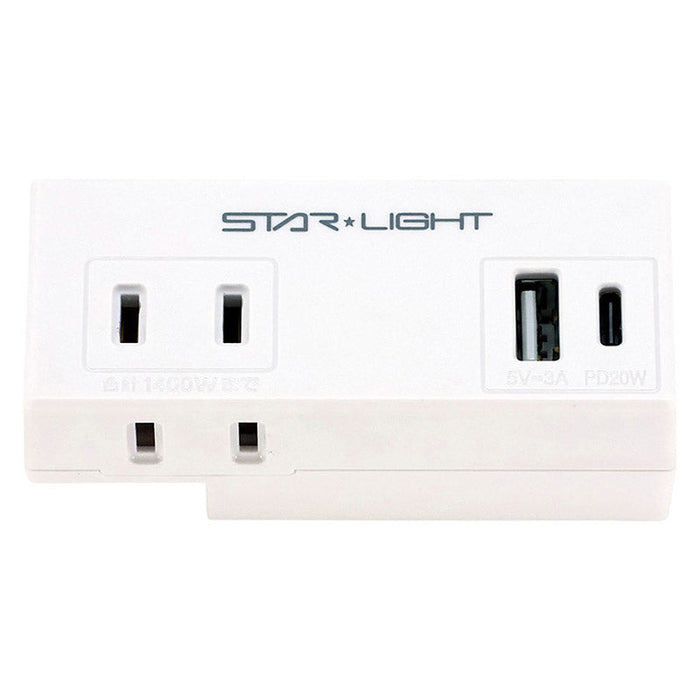 小型モバイルUSB電源タップ